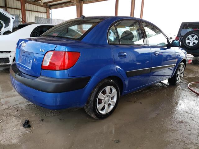 KNADE123376226523 - 2007 KIA RIO BASE BLUE photo 3