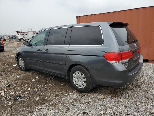 5FNRL3H28AB037533 - 2010 HONDA ODYSSEY LX GRAY photo 2