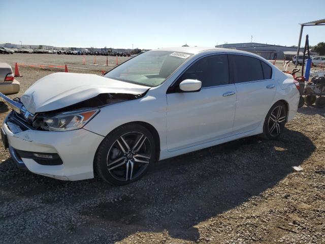 1HGCR2F56HA291113 - 2017 HONDA ACCORD SPORT WHITE photo 1