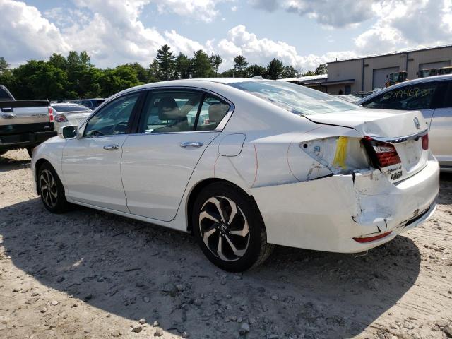 1HGCR2F86GA097237 - 2016 HONDA ACCORD EXL WHITE photo 2