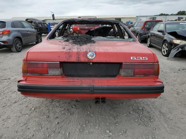 WBAEC8404F0610804 - 1985 BMW 635 CSI AUTOMATIC Czerwony zdjęcie 6