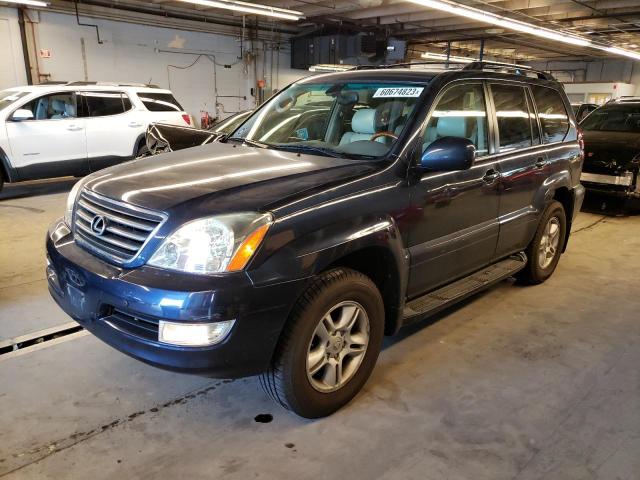 JTJBT20X730015718 - 2003 LEXUS GX 470 BLUE photo 1