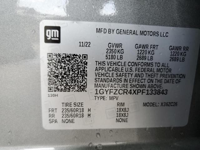 1GYFZCR4XPF133843 - 2023 CADILLAC XT4 PREMIUM LUXURY GRAY photo 13