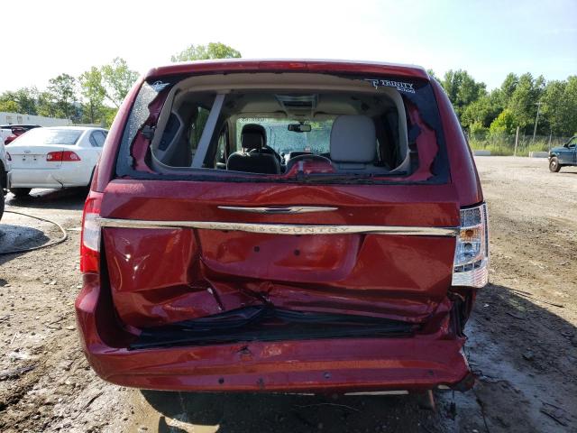 2C4RC1CG1DR660847 - 2013 CHRYSLER TOWN & COU TOURING L RED photo 6