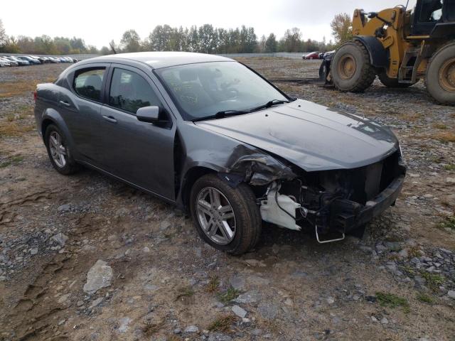 1C3CDZCB2CN137021 - 2012 DODGE AVENGER SXT GRAY photo 1