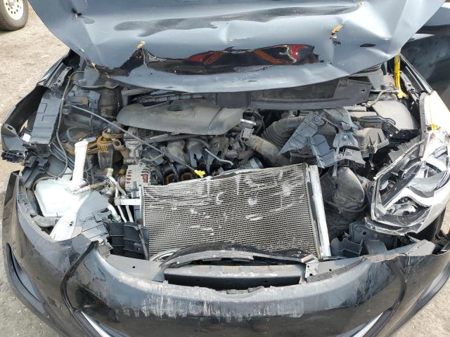 5NPDH4AE5CH148261 - 2012 HYUNDAI ELANTRA GLS BLACK photo 11