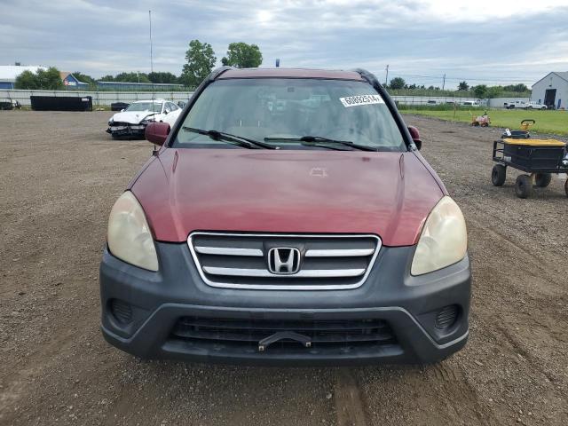 JHLRD78816C006205 - 2006 HONDA CR-V EX RED photo 5