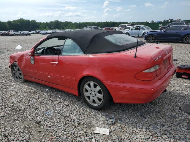 WDBLK65G72T117493 - 2002 MERCEDES-BENZ CLK 320 RED photo 2