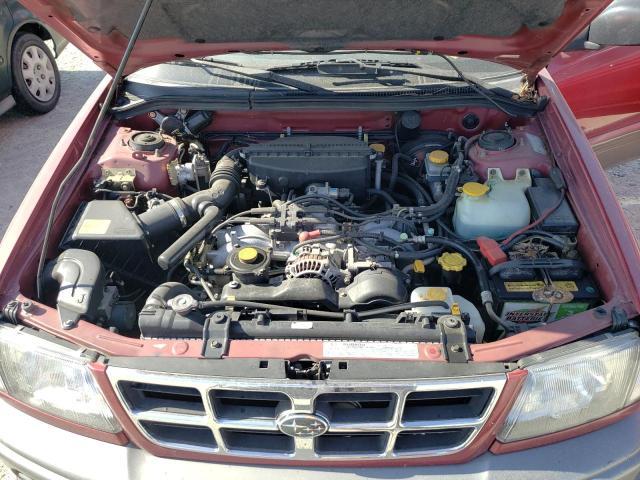 JF1SF6558XG725254 - 1999 SUBARU FORESTER S RED photo 11