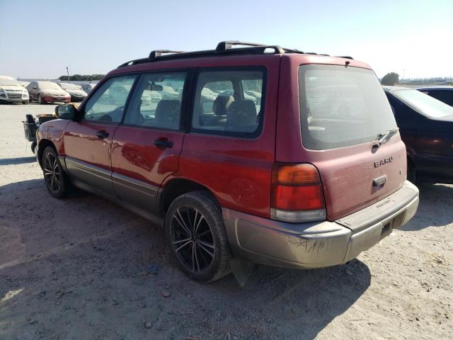JF1SF6558XG725254 - 1999 SUBARU FORESTER S RED photo 2