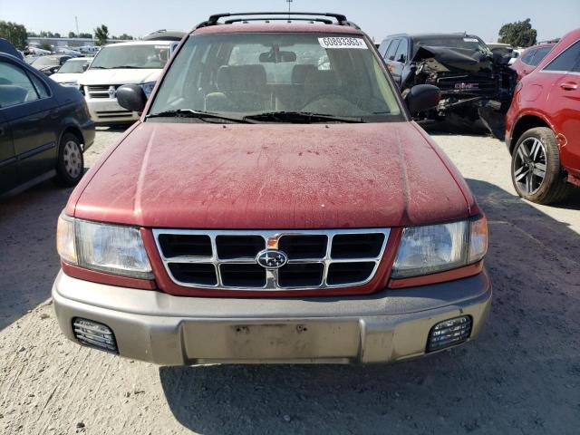 JF1SF6558XG725254 - 1999 SUBARU FORESTER S RED photo 5