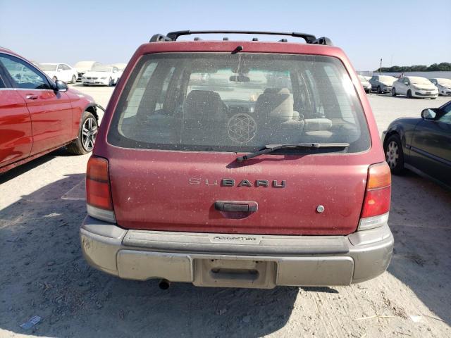 JF1SF6558XG725254 - 1999 SUBARU FORESTER S RED photo 6