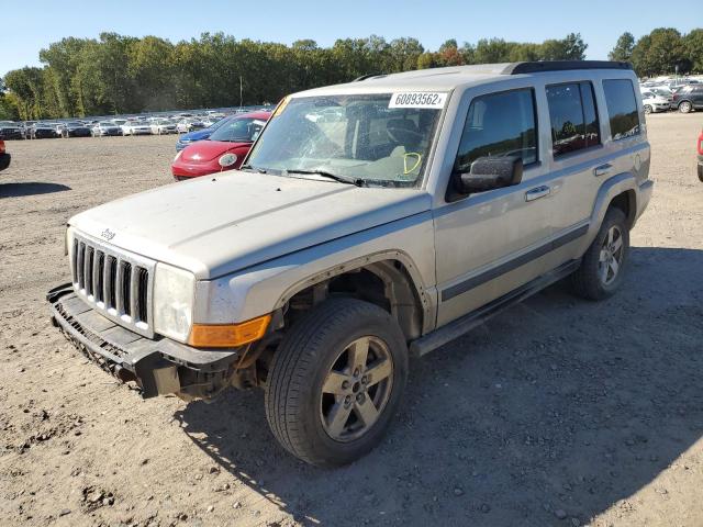 1J8HG48K37C685835 - 2007 JEEP COMMANDER GRAY photo 2