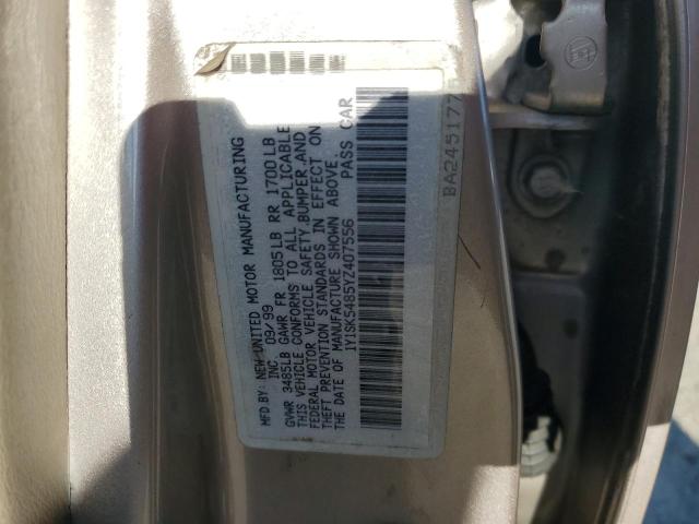 1Y1SK5485YZ407556 - 2000 CHEVROLET GEO PRIZM BASE TAN photo 12