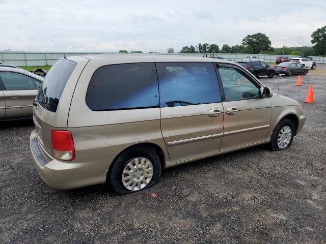 KNDUP131826103111 - 2002 KIA SEDONA EX BEIGE photo 3