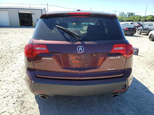 2HNYD28649H521074 - 2009 ACURA MDX TECHNOLOGY MAROON photo 6