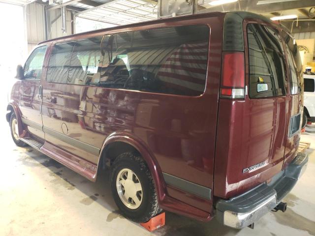 1GNFG15M911236060 - 2001 CHEVROLET EXPRESS 15 BURGUNDY photo 2