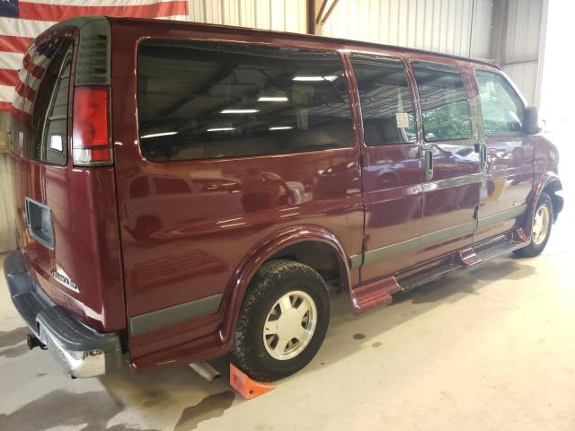 1GNFG15M911236060 - 2001 CHEVROLET EXPRESS 15 BURGUNDY photo 3