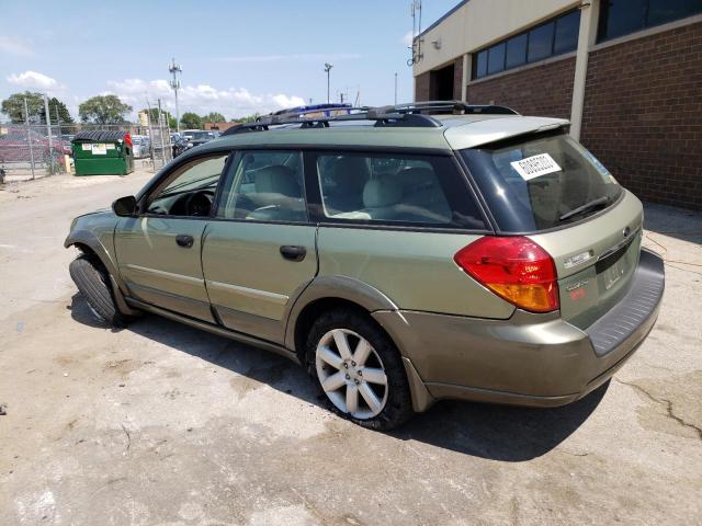 4S4BP61C977341491 - 2007 SUBARU LEGACY OUTBACK 2.5I GREEN photo 2