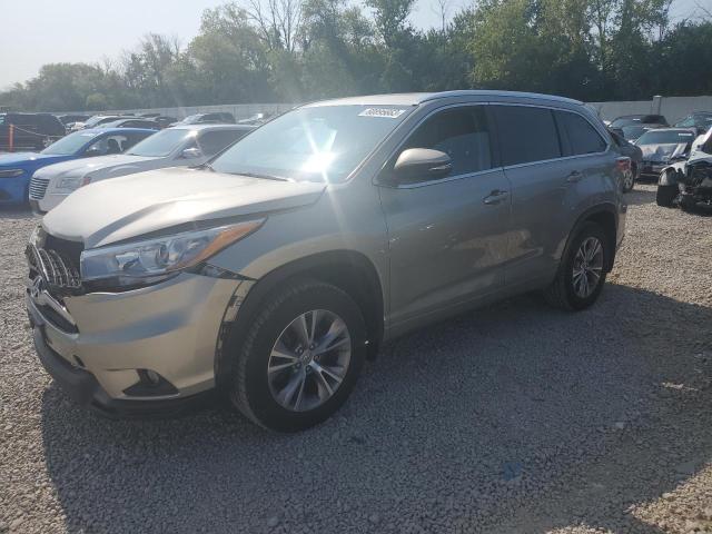 5TDJKRFH1FS217725 - 2015 TOYOTA HIGHLANDER XLE 米色 照片 1