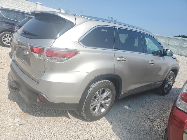 5TDJKRFH1FS217725 - 2015 TOYOTA HIGHLANDER XLE 米色 照片 3