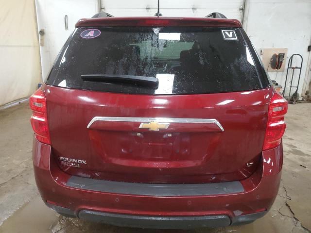 2GNALCEKXH1564561 - 2017 CHEVROLET EQUINOX LT MAROON photo 6