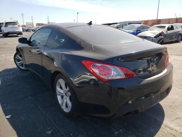 KMHHT6KDXCU079019 - 2012 HYUNDAI GENESIS CO 2.0T BLACK photo 3