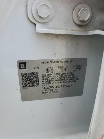 1G1ZD5ST6JF272477 - 2018 CHEVROLET MALIBU LT WHITE photo 12