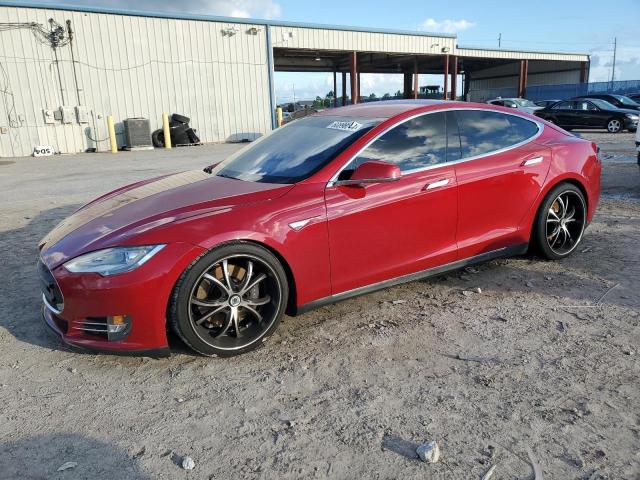 5YJSA1CP6DFP09754 - 2013 TESLA MODEL S წითელი ფოტო 1