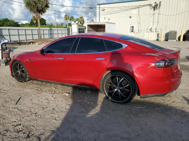5YJSA1CP6DFP09754 - 2013 TESLA MODEL S წითელი ფოტო 2