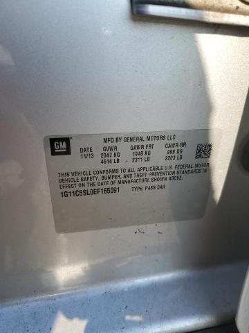 1G11C5SL0EF165091 - 2014 CHEVROLET MALIBU 1LT 银色 照片 12