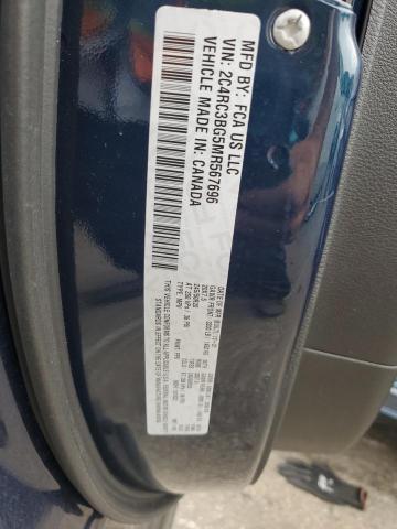 2C4RC3BG5MR567696 - 2021 CHRYSLER PACIFICA TOURING L BLUE photo 13