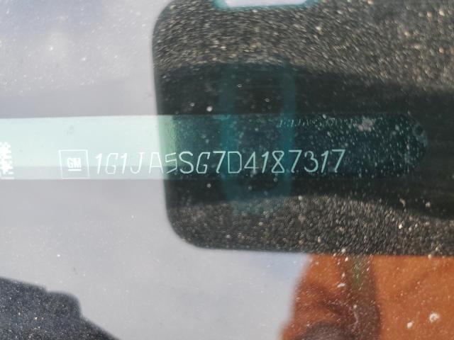 1G1JA5SG7D4187317 - 2013 CHEVROLET SONIC LS SILVER photo 12