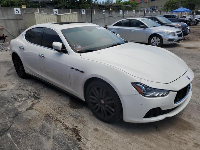 ZAM57XSA0F1154254 - 2015 MASERATI GHIBLI WHITE photo 4