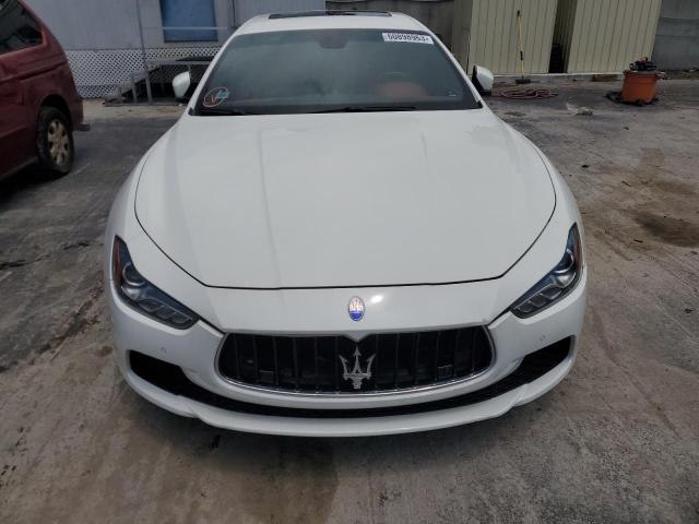 ZAM57XSA0F1154254 - 2015 MASERATI GHIBLI WHITE photo 5