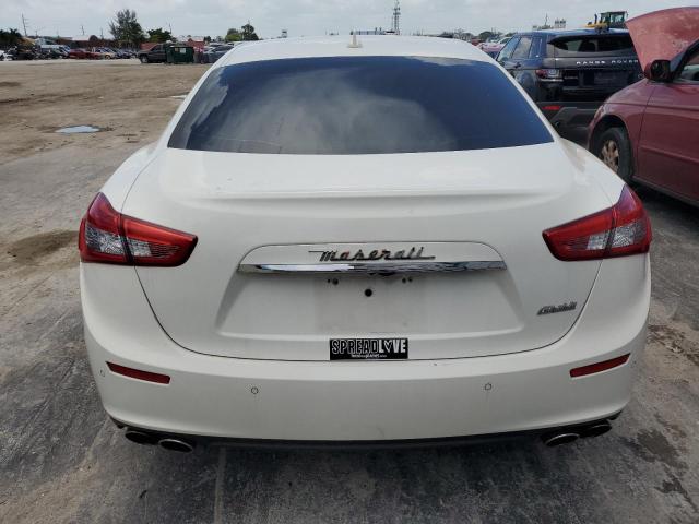 ZAM57XSA0F1154254 - 2015 MASERATI GHIBLI WHITE photo 6