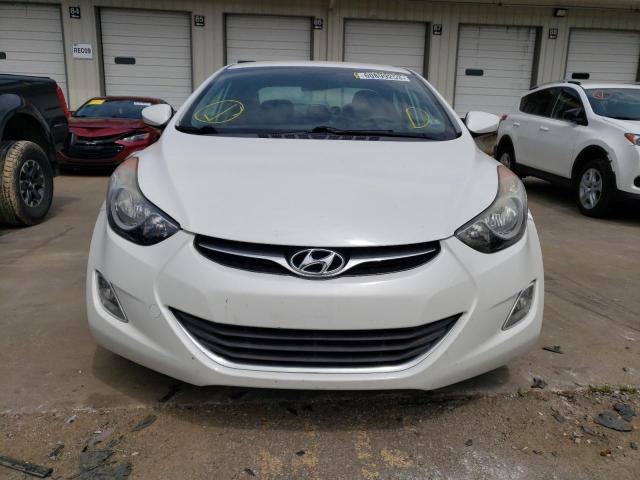 5NPDH4AE1DH404087 - 2013 HYUNDAI ELANTRA GLS WHITE photo 5