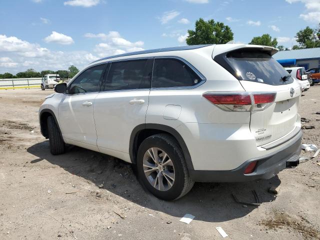 5TDKKRFH8ES020165 - 2014 TOYOTA HIGHLANDER XLE WHITE photo 2
