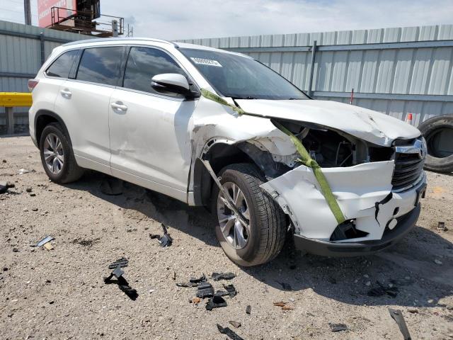 5TDKKRFH8ES020165 - 2014 TOYOTA HIGHLANDER XLE WHITE photo 4