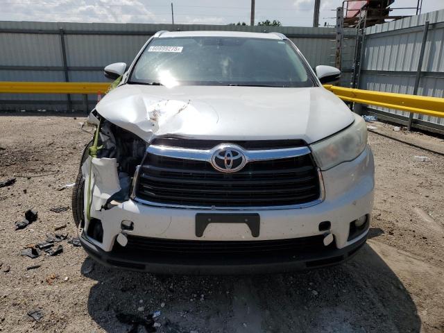 5TDKKRFH8ES020165 - 2014 TOYOTA HIGHLANDER XLE WHITE photo 5