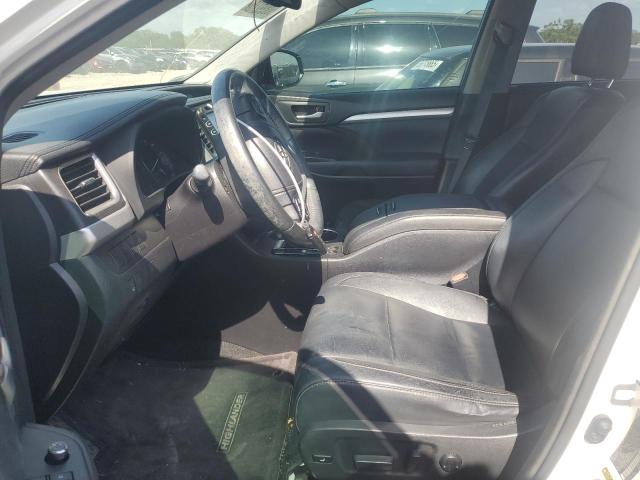 5TDKKRFH8ES020165 - 2014 TOYOTA HIGHLANDER XLE WHITE photo 7