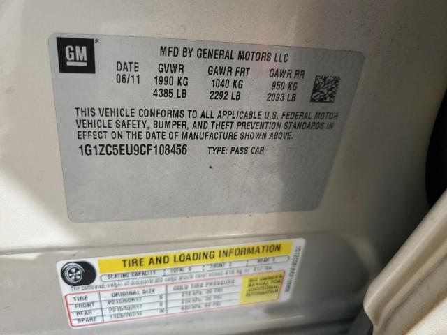 1G1ZC5EU9CF108456 - 2012 CHEVROLET MALIBU 1LT 米色 照片 12