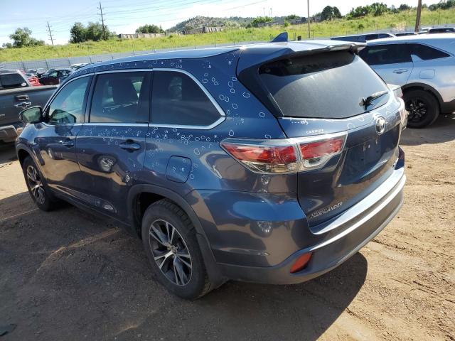 5TDJKRFHXGS506698 - 2016 TOYOTA HIGHLANDER XLE Grafit foto 2