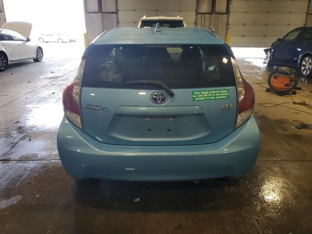 JTDKDTB30F1109826 - 2015 TOYOTA PRIUS C BLUE photo 6