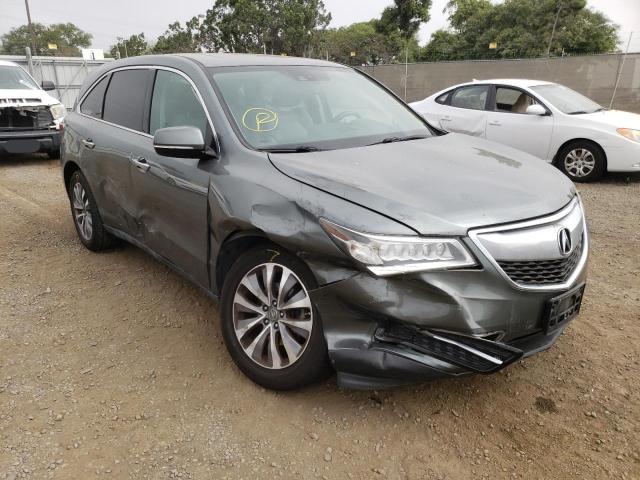 5FRYD3H40EB007747 - 2014 ACURA MDX TECHNOLOGY GRAY photo 1