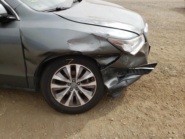 5FRYD3H40EB007747 - 2014 ACURA MDX TECHNOLOGY GRAY photo 9