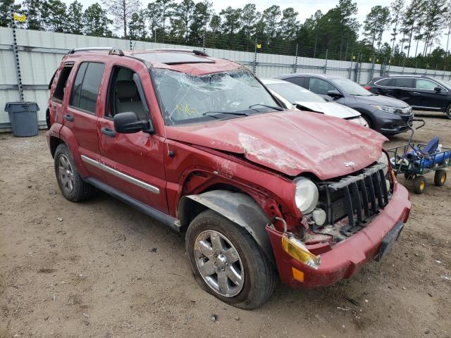 1J4GK58K56W213117 - 2006 JEEP LIBERTY LIMITED RED photo 1