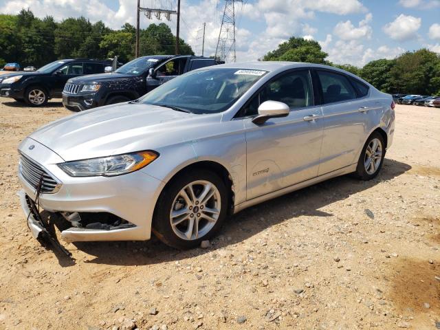 3FA6P0LU2JR237830 - 2018 FORD FUSION SE HYBRID SILVER photo 1