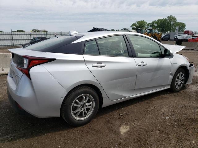 JTDL9MFU5M3027865 - 2021 TOYOTA PRIUS LE SILVER photo 3