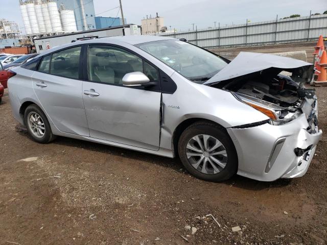 JTDL9MFU5M3027865 - 2021 TOYOTA PRIUS LE SILVER photo 4